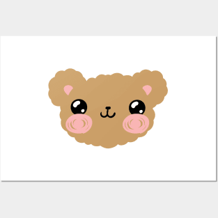 Happy Teddy Bear Pattern Posters and Art